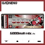 GNB GAONENG 6000 MAH 2S 7,4 V 140 C Plus Harthülle 5,0 mm eingebaute Kugel-Weiblicher Verbinder LiPo-Batterie im Maßstab 1:10 1/10, RC-Automobile
